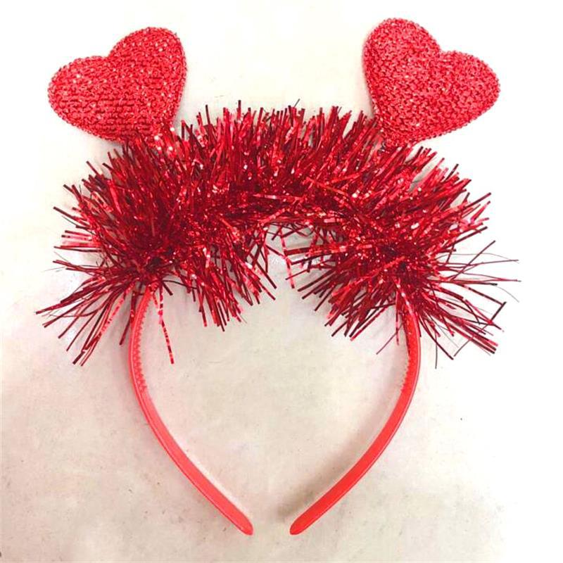 Diadema De Corazón De Lentejuelas De Tela al por mayor