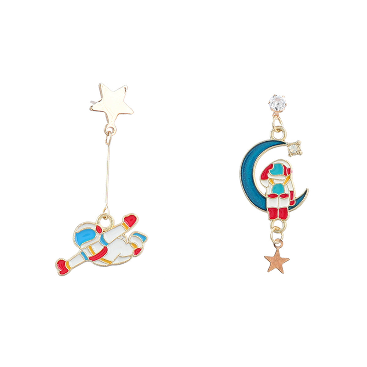 Pendientes De Aleación De Astronautas De Planeta De Goteo al por mayor