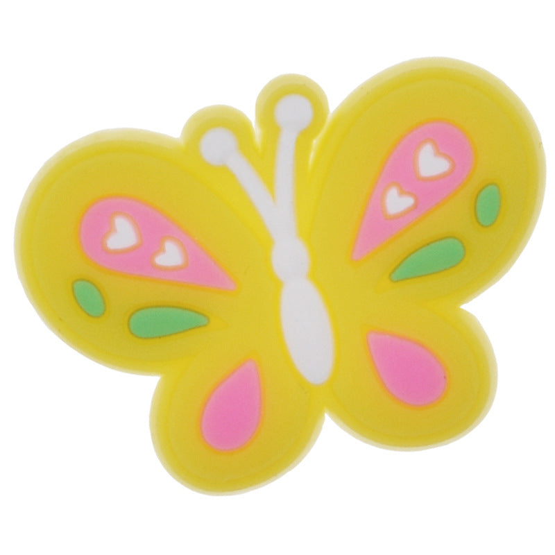 Wholesale 100PCS PVC Cartoon Sunflower Bee DIY Shoe Buckle