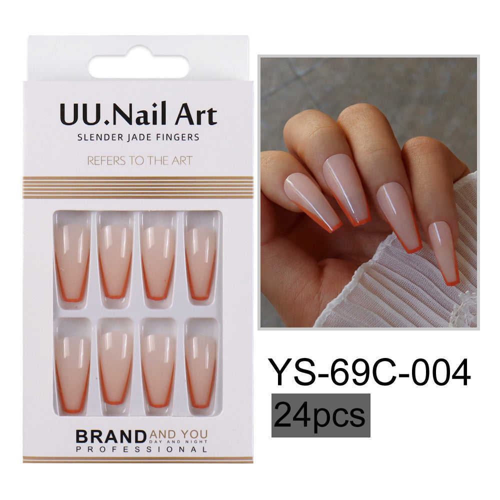 Parches de mejora de uñas extendidas de color sólido sólido de plástico al por mayor