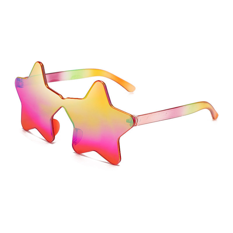 Wholesale Personalized Five-pointed Star Funny PC Sunglasses