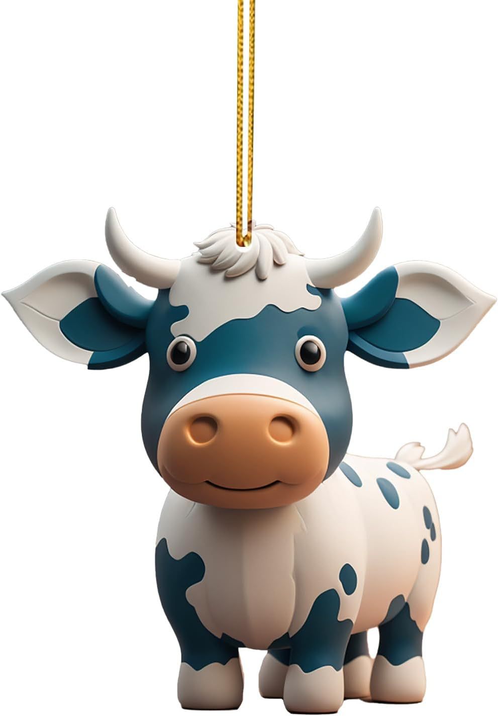 Wholesale Colorful Cartoon Cow Car Christmas Tree Decorations