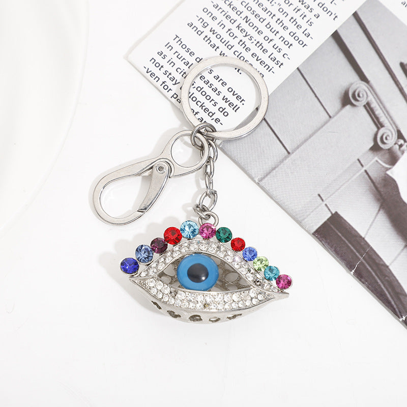 Wholesale Zinc Alloy Diamond Eye Keychain