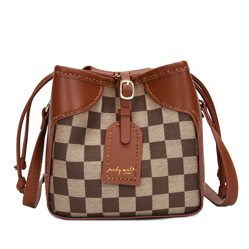 Venta al por mayor PU Tiger Bag Bucket Bag hecho a mano Diy Material Bag