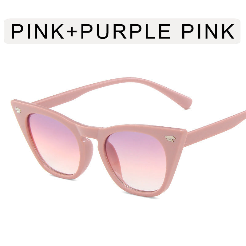 Wholesale Cat Eye Rice Nail PC Sunglasses