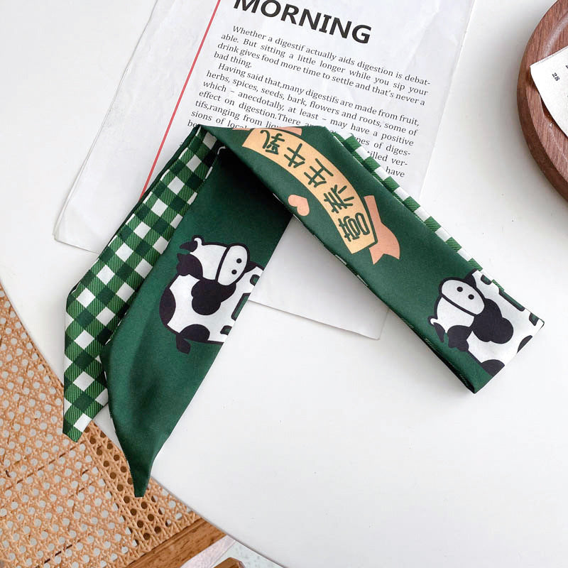 Bufanda de seda vintage al por mayor Banda para el cabello Gomas para el cabello de tela