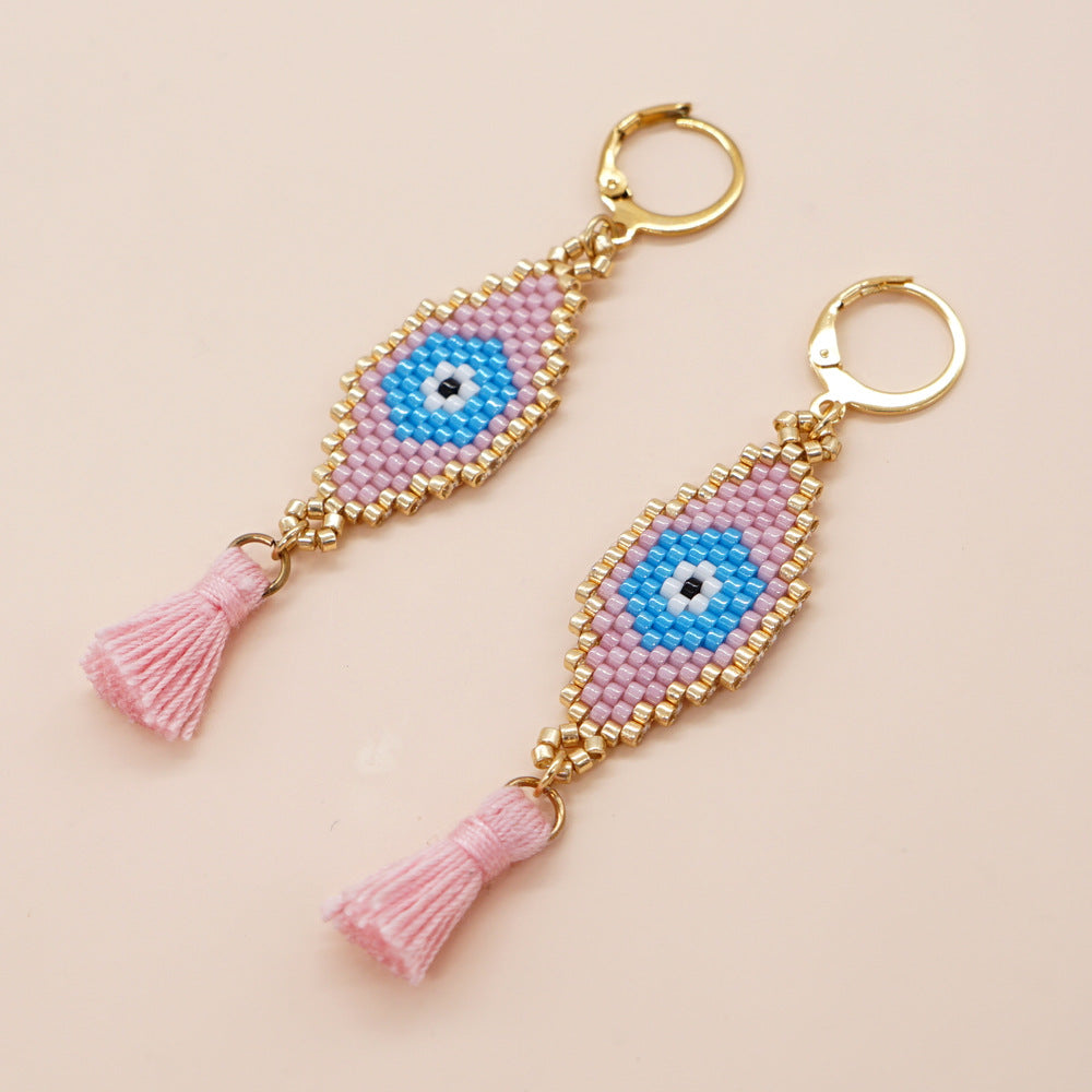 Wholesale Ethnic Style Tassel Beads Earrings