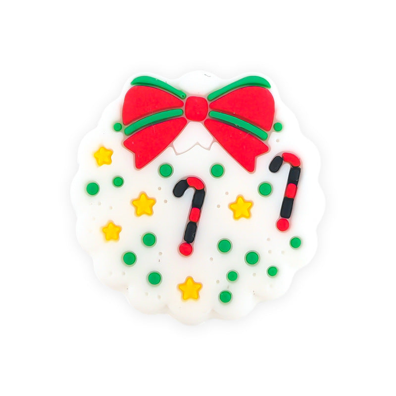 Wholesale 50pcs  New Arrival Christmas Silicone Beads DIY Accessories