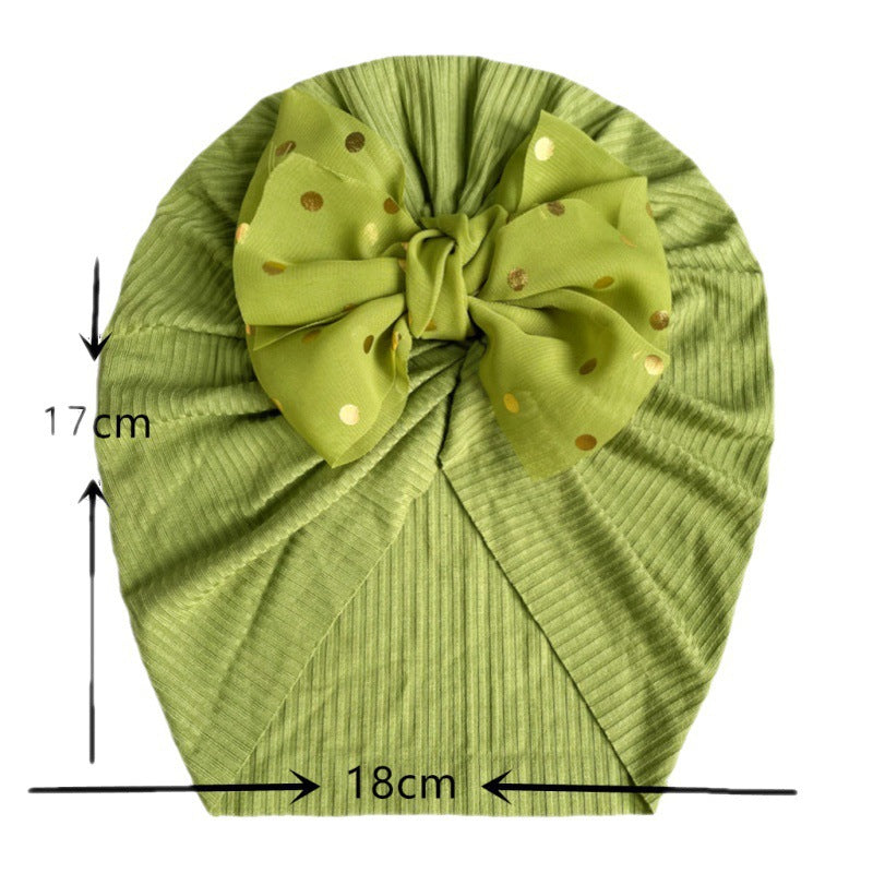 Wholesale Kids Cute Bowknot Polyester Hat Baby Supplies
