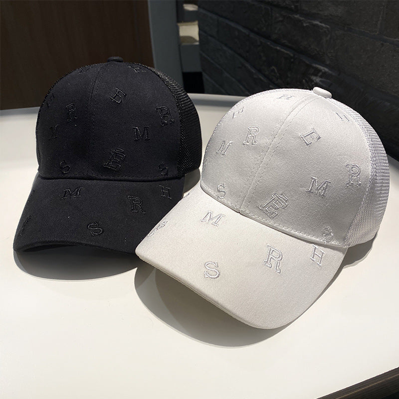 Wholesale Cotton Monogram Embroidered Mesh Cap