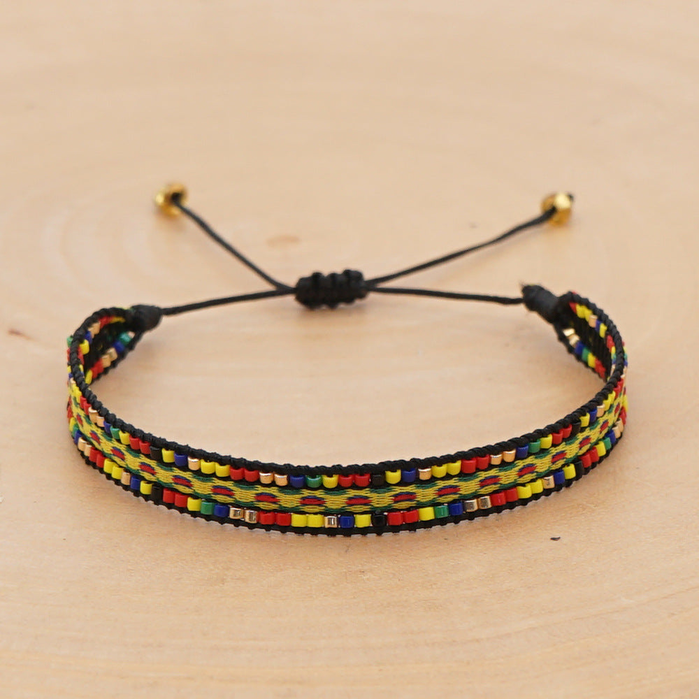 Venta al por mayor de joyas Bohemian Rainbow Miyuki Beads Bracelet