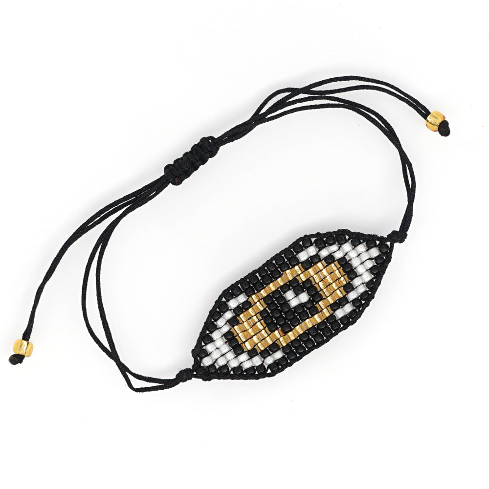 Wholesale Bohemian Devil Eye Glass Bracelet