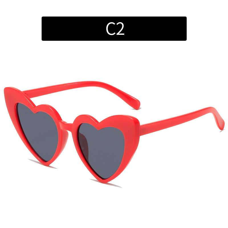 Wholesale Multicolor Heart Sunglasses AC