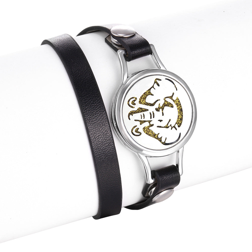 Venta al por mayor pulsera de aroma de acero inoxidable árbol de la vida