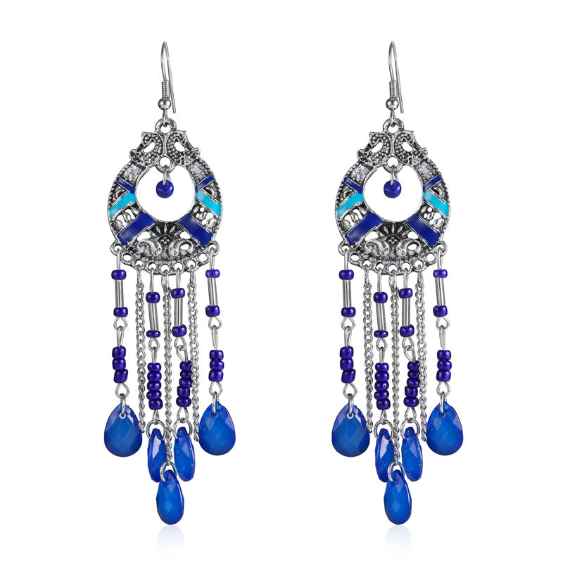 12 piezas al por mayor arendencias de aleación bohemio de longo largo