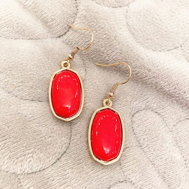 Wholesale Simple Marble Alloy Earrings