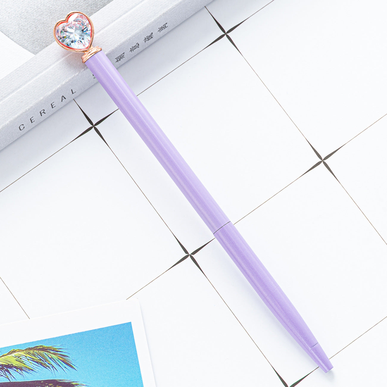 Bolígrafo De Metal Con Diamante De Corazón al por mayor