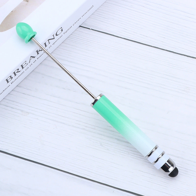 Wholesale Beadable Pnes Colorful Gradient Stylus Pen DIY Plastic Pen