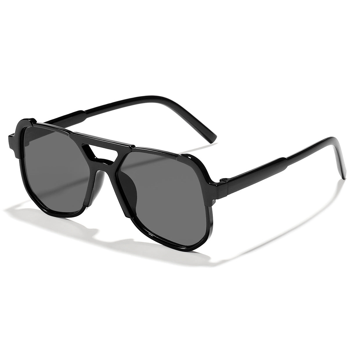 Wholesale Double Beam Square Frame PC Kids Sunglasses