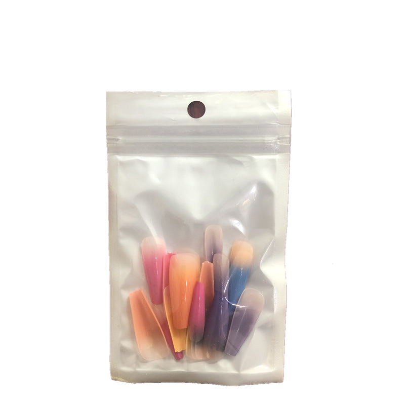 Wholesale Plastic Long Rainbow Bag Nail Art Chips