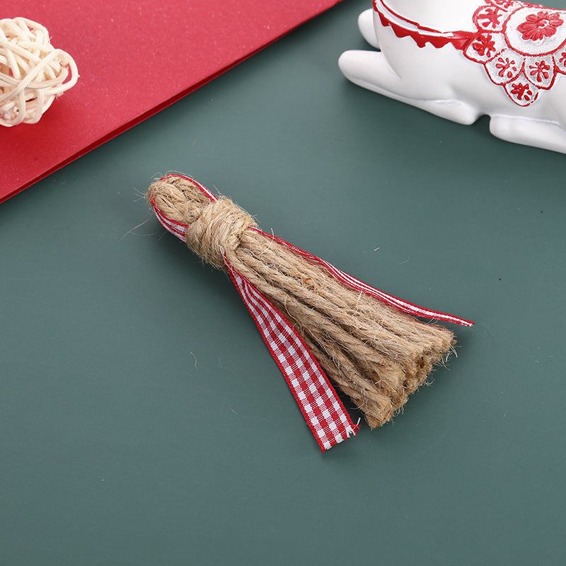 Cuentas de borla de poliéster de cáñamo de 100 piezas al por mayor de cáñamo 8 cm