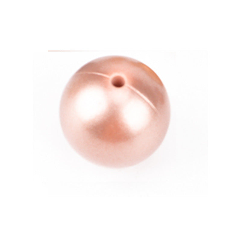 Wholesale 12/15/19MM Oil Spray Beads Baby Teething Round Beads Silicone 100pcs