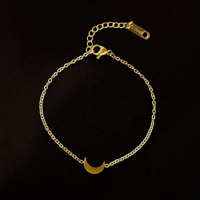 Pulsera De Acero Titanio Doblada Luna al por mayor