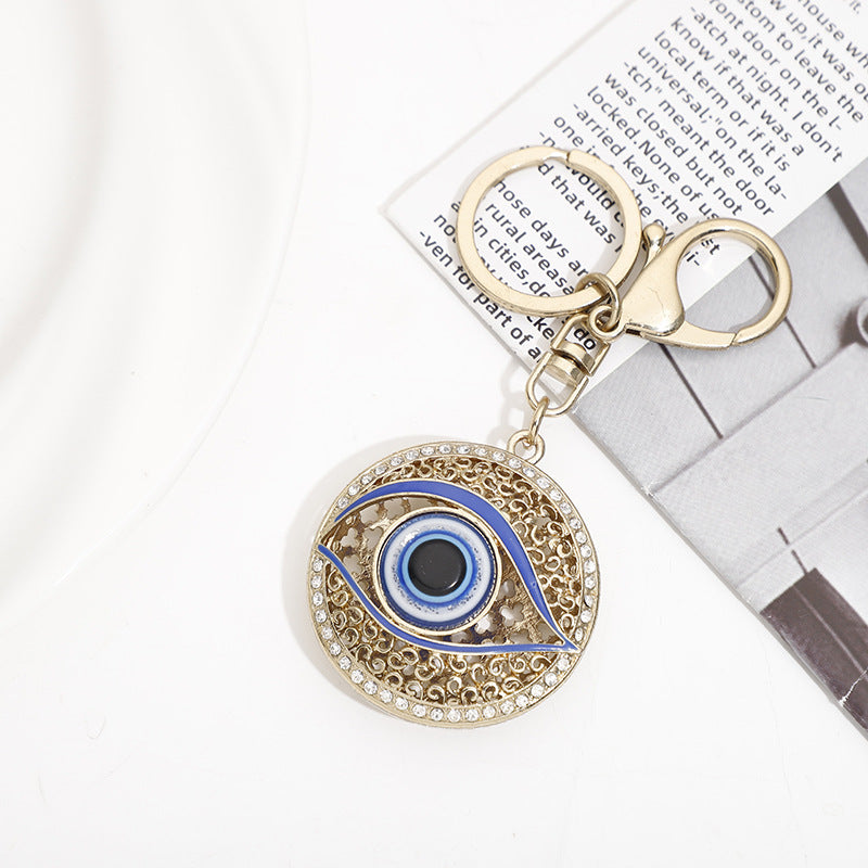 Wholesale Zinc Alloy Diamond Eye Keychain