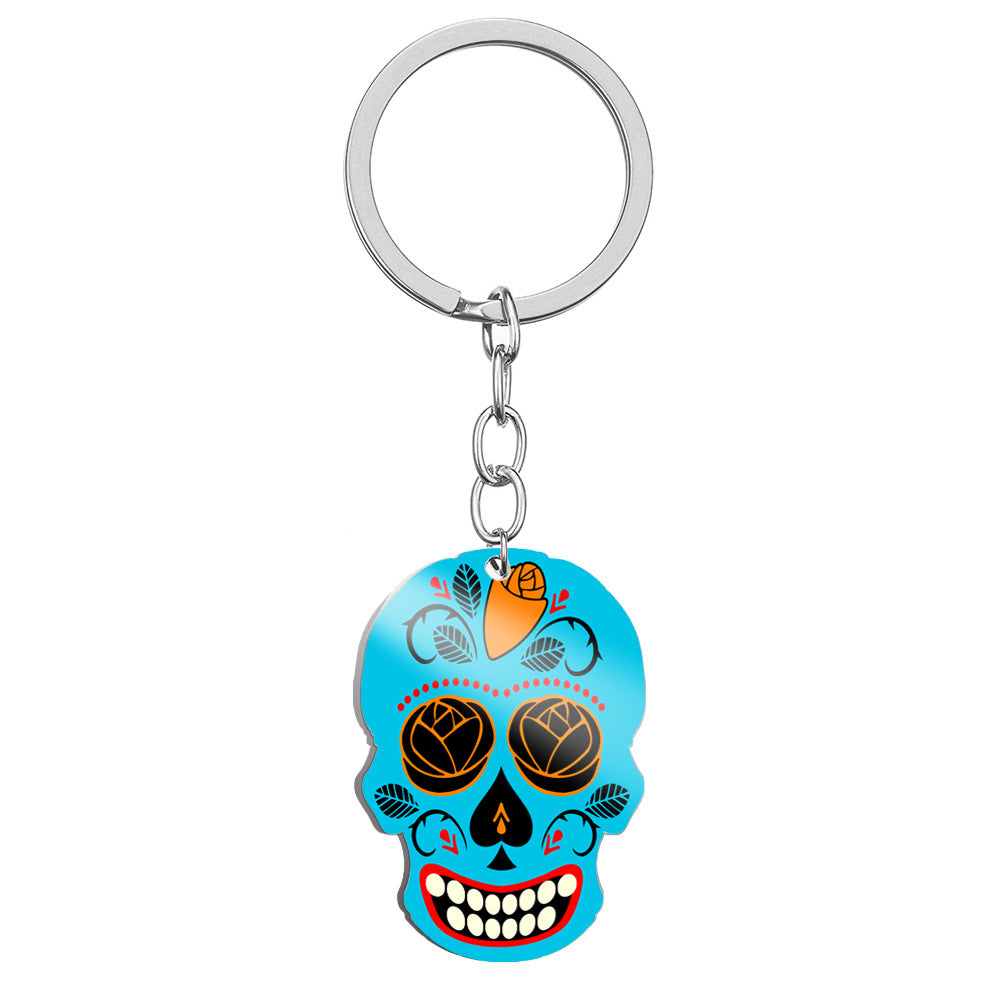 Wholesale Stainless Steel Skull Keychain