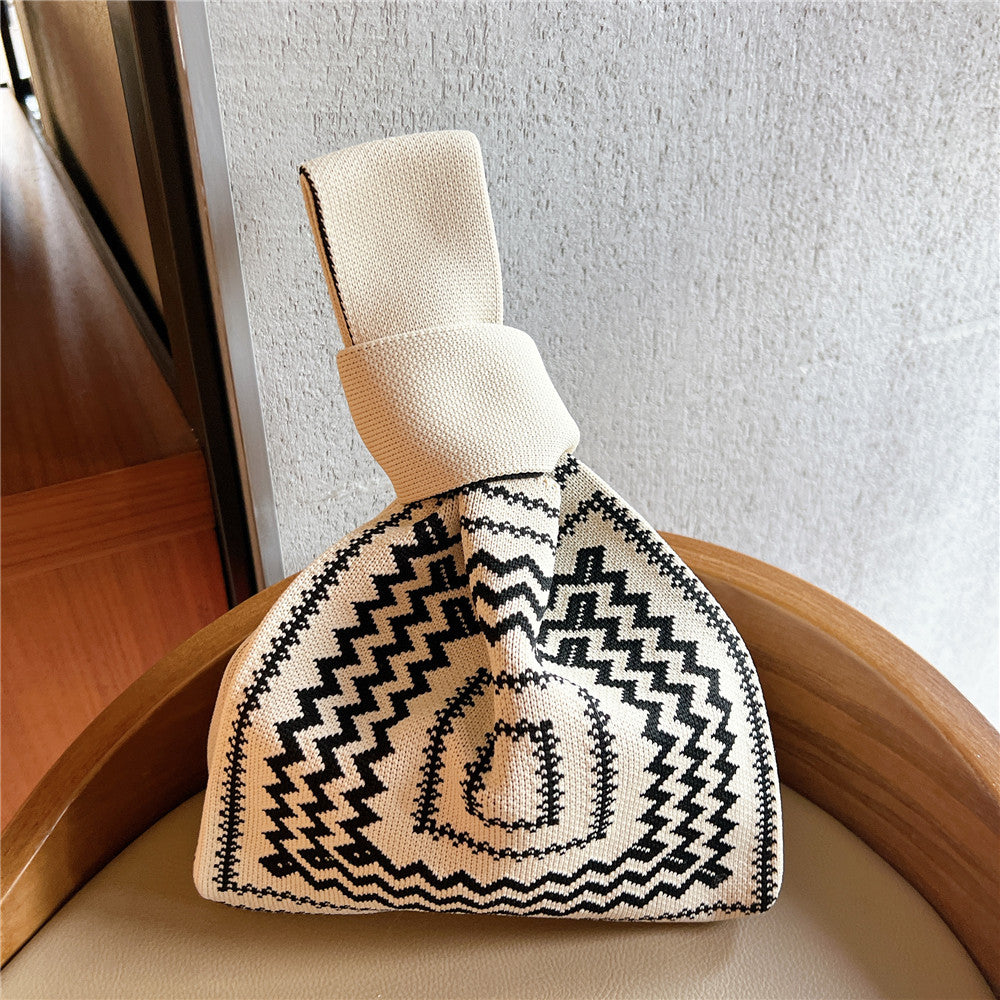 Bolsos de punto de poliéster al por mayor