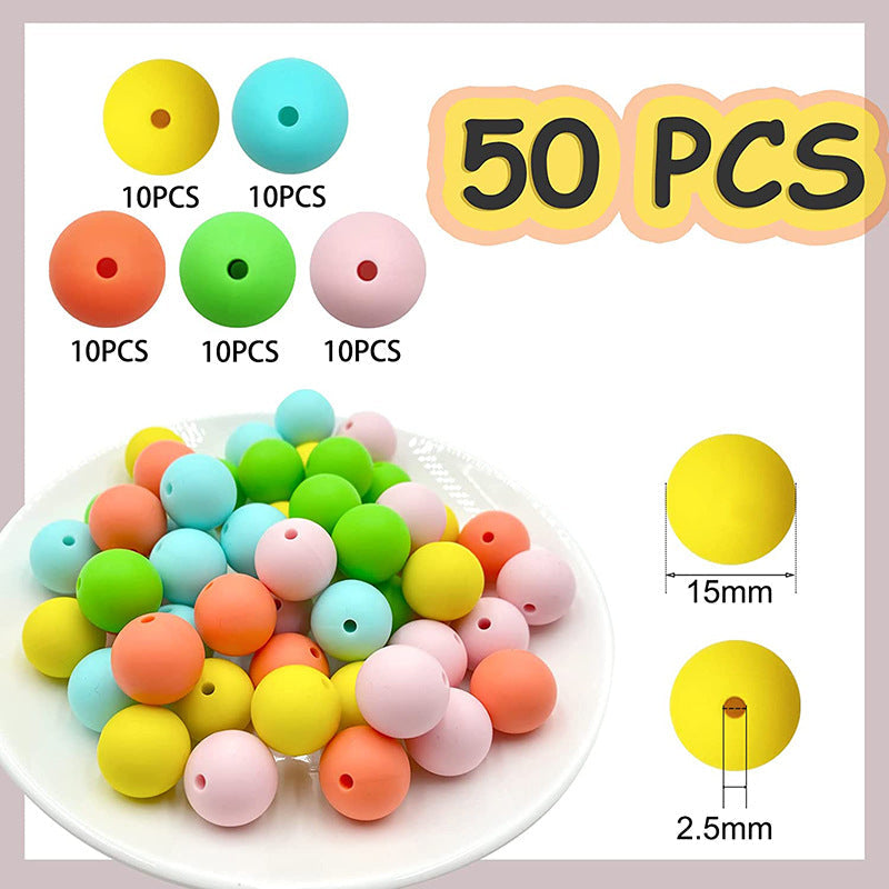 Cuentas de decoración de vacaciones de silicona al por mayor