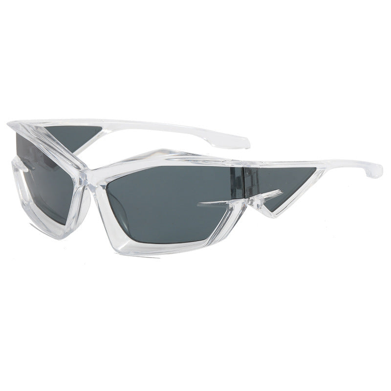 Wholesale PC Cat Eye Gray Tech Sense Sunglasses