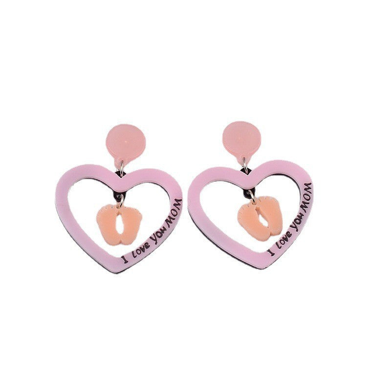 Wholesale Mother's Day Resin Earrings