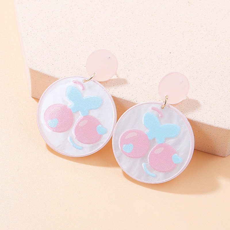 Wholesale Sweet Bow Tie Acrylic Earrings