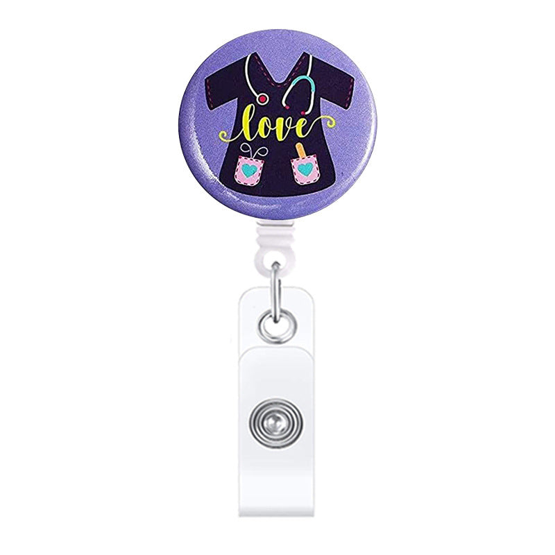 Wholesale ABS Love Heart Stethoscope Nurse Doctor Telescopic Keychain