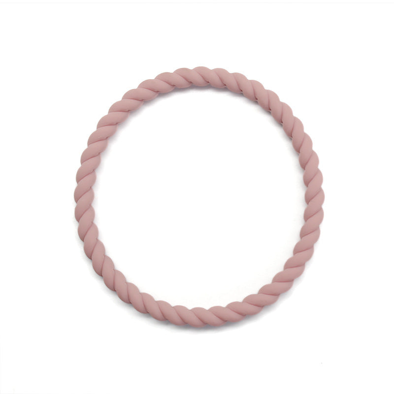 Wholesale Twist Multicolor Stretch Silicone Bracelet
