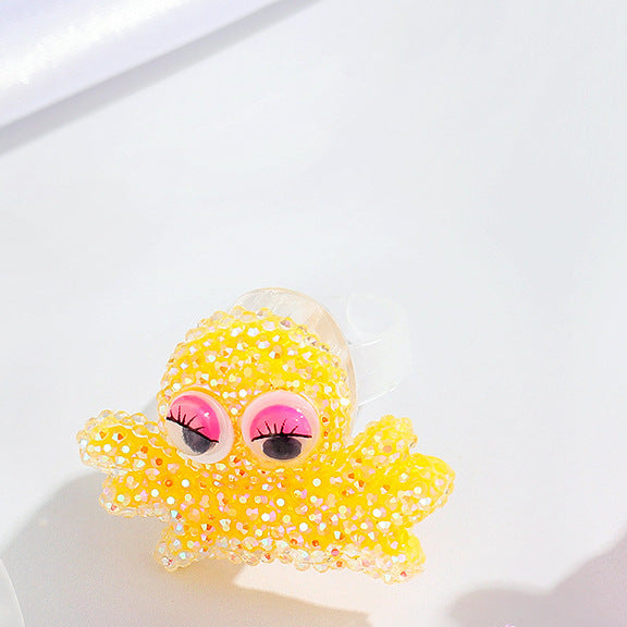 Wholesale Resin Cartoon Sea Animal Luminous Ring