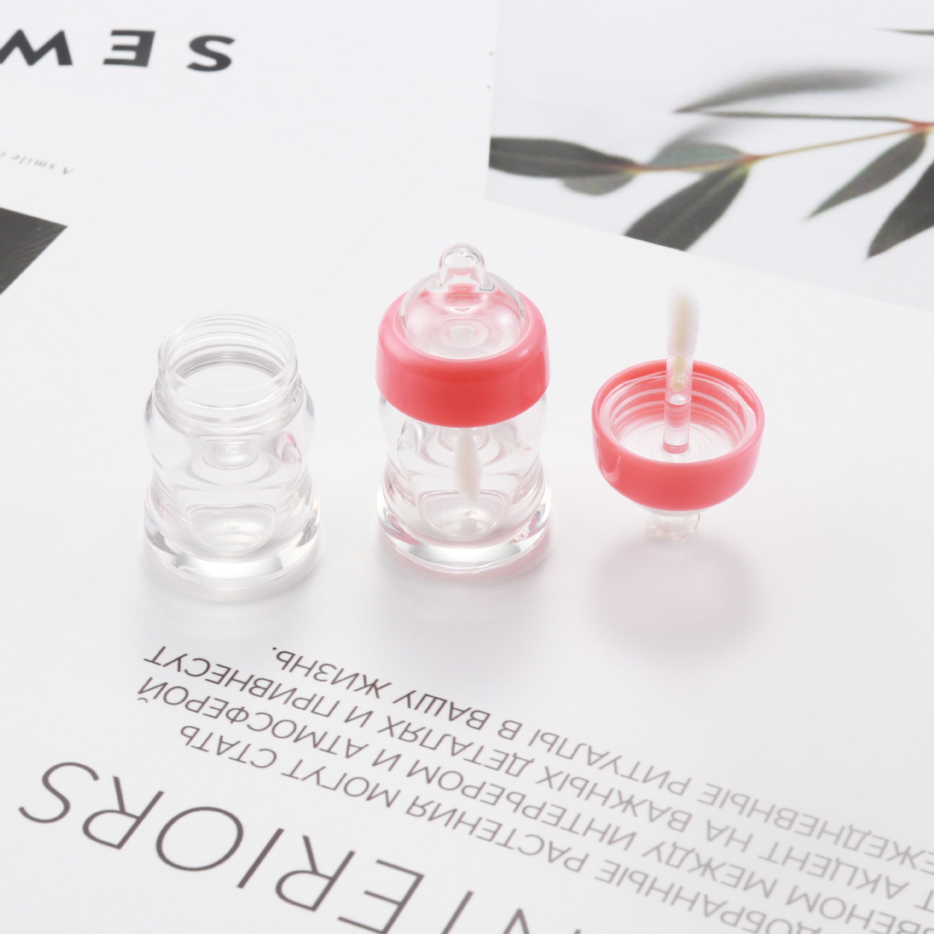 Wholesale Plastic DIY Baby Bottle Lip Gloss Tube