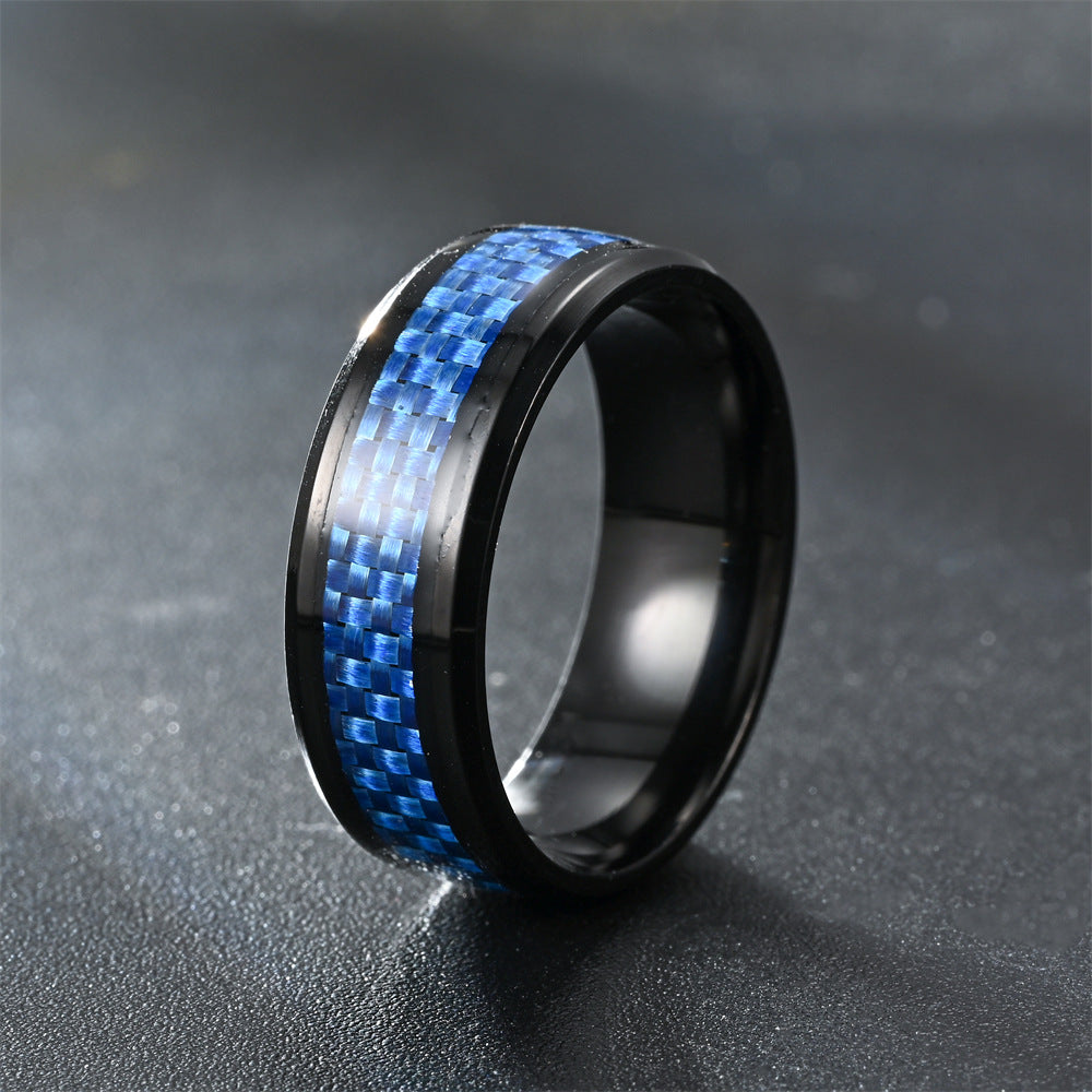 Wholesale Blue Stainless Steel Rings