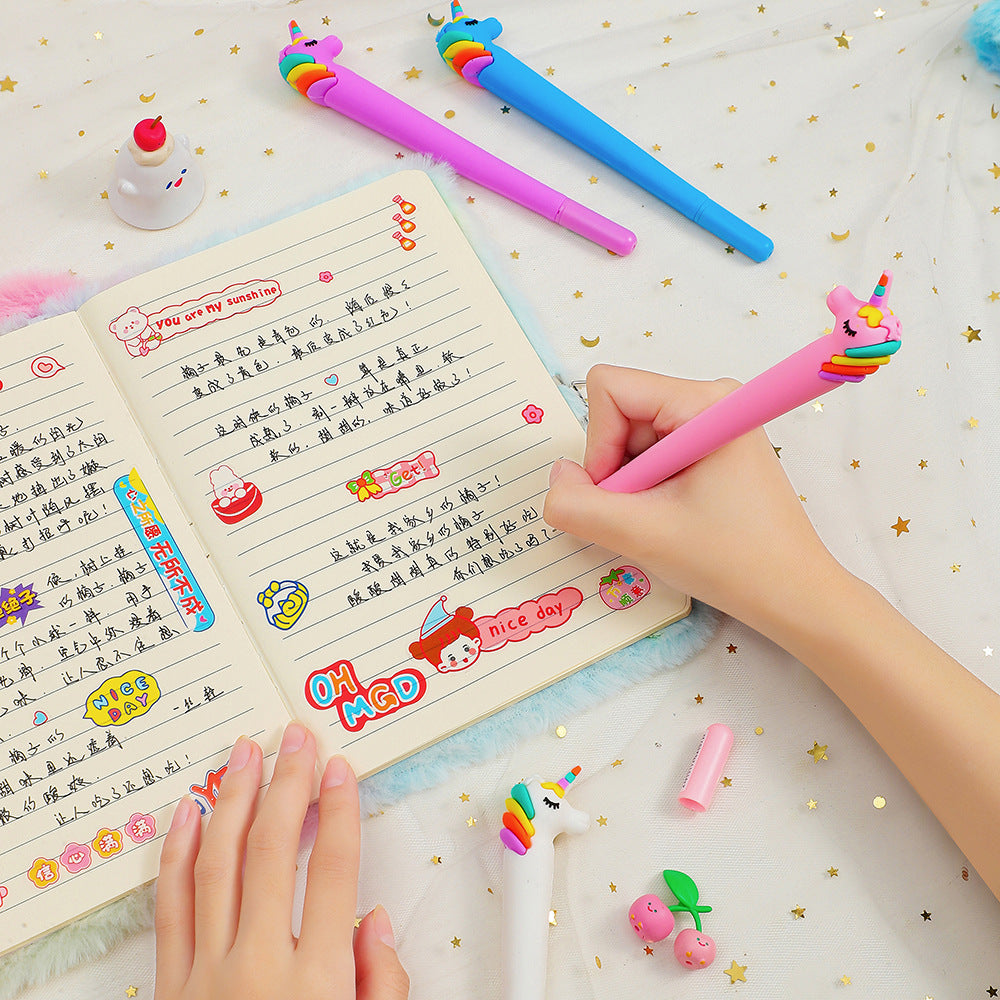 Wholesale Plastic Unicorn Cartoon Pen