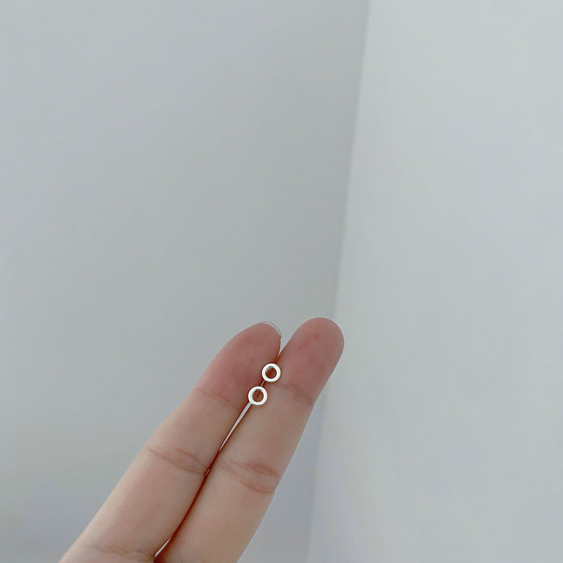 Conjunto De Aretes De Cobre De Corazón Plateado Plata al por mayor