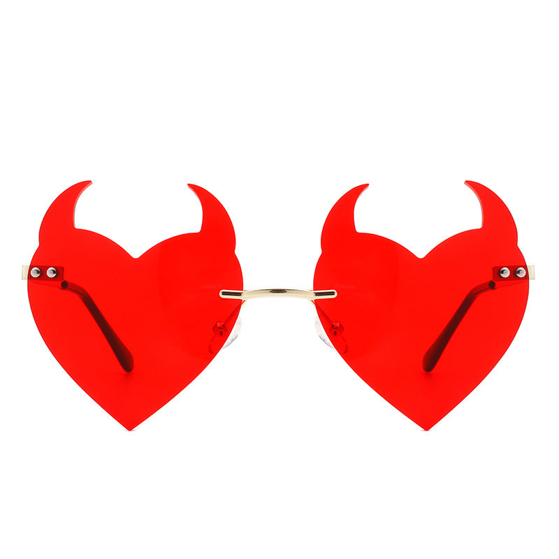 Venta al por mayor Gafas de sol sin marco Little Devil AC