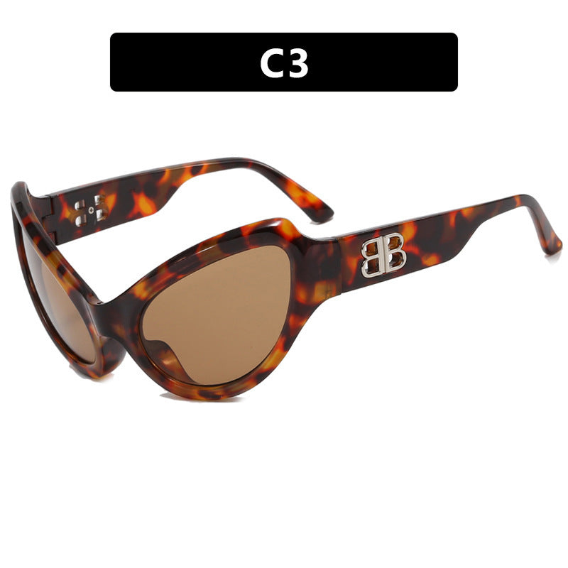 Wholesale PC Futuristic Alphabet B Ladies Sunglasses