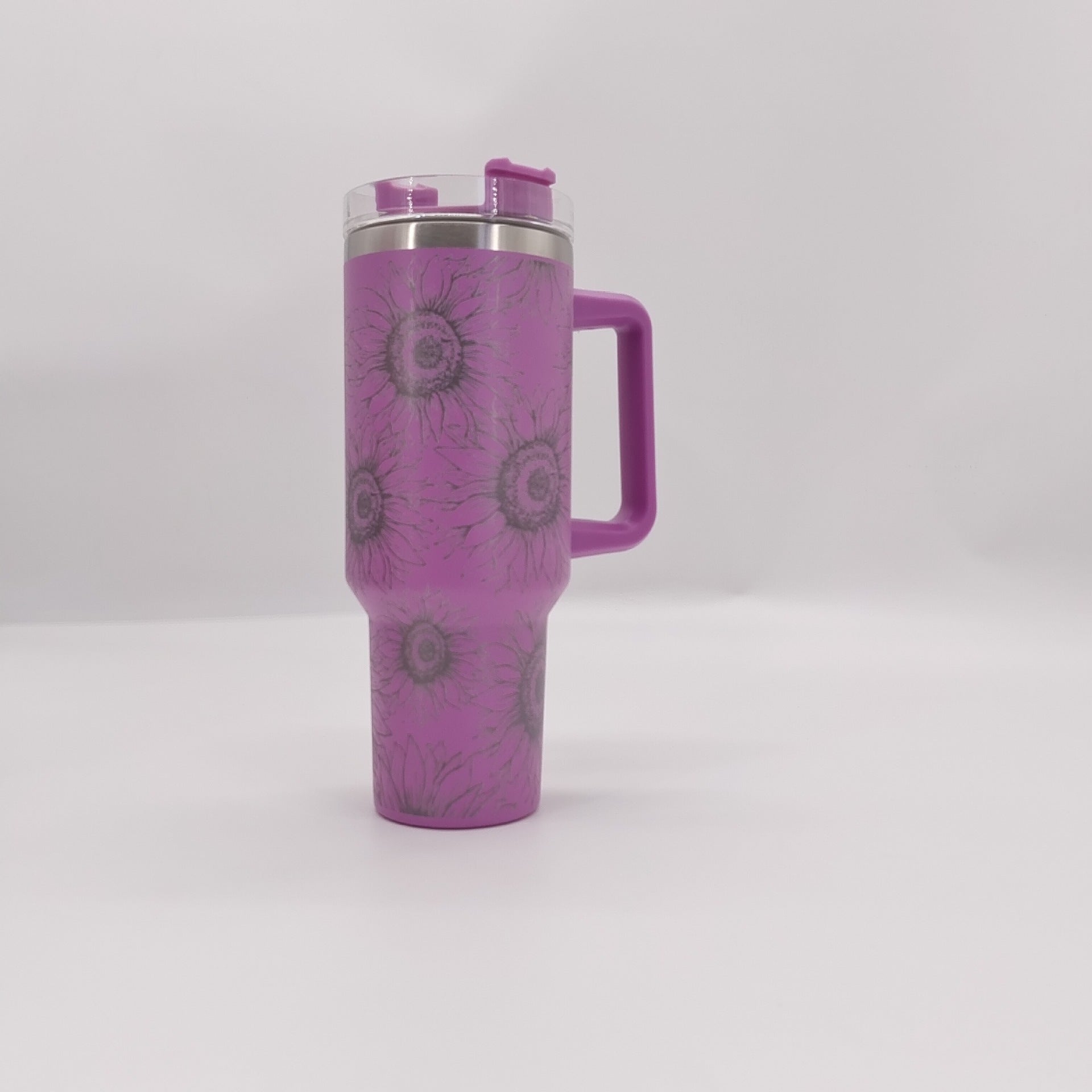 Wholesale Tumbler Sunflower Double Layer Stainless Steel Tumbler Cup