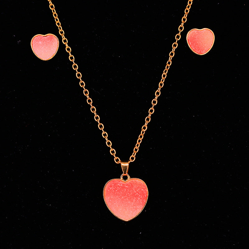 Venta al por mayor Candy Ombre Aleación Aretes Conjunto De Joyas