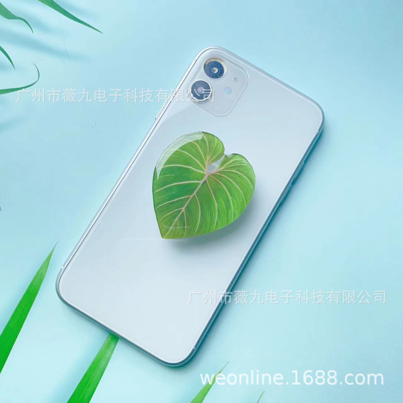 Titular de bolsa de aire para teléfono móvil de hoja acrílica con forma de epoxi al por mayor