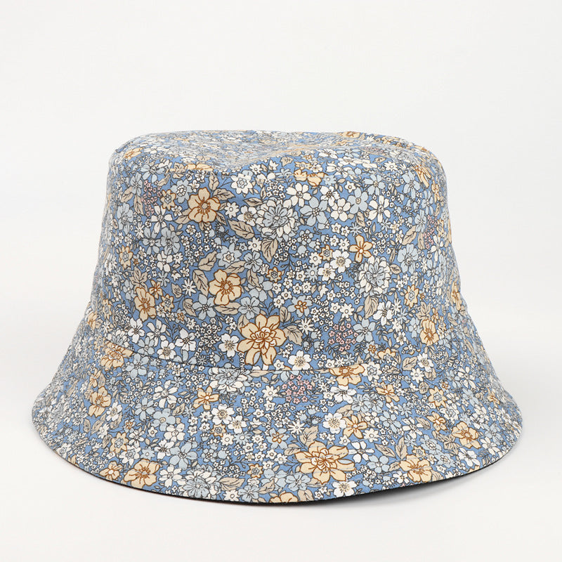 Wholesale Cotton Small Chrysanthemum Double-sided Print Bucket Hat