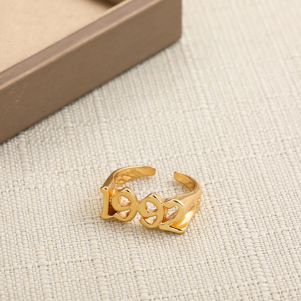 Wholesale Digital Year Alloy Rings