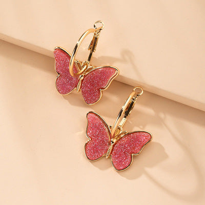 Wholesale Butterfly Alloy Ear Studs
