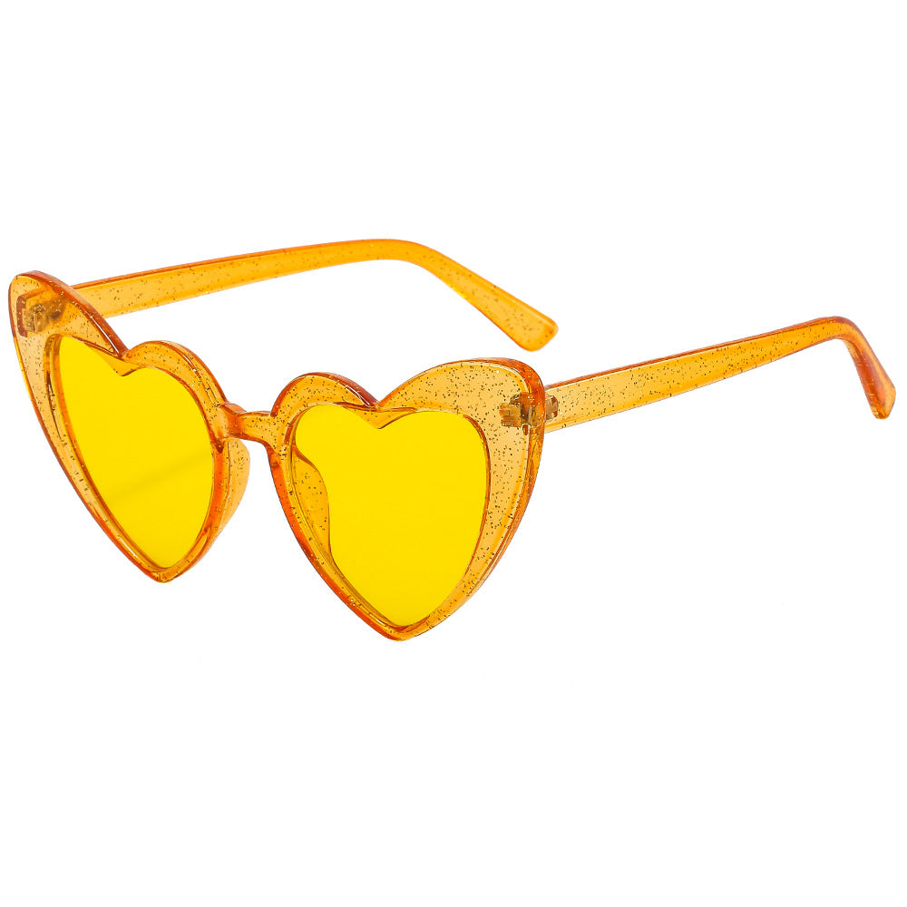 Wholesale PC Transparent Frame Love Sunglasses